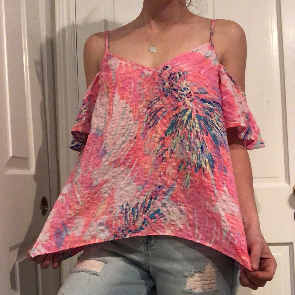 Lilly Pulitzer Off the Shoulder Top
